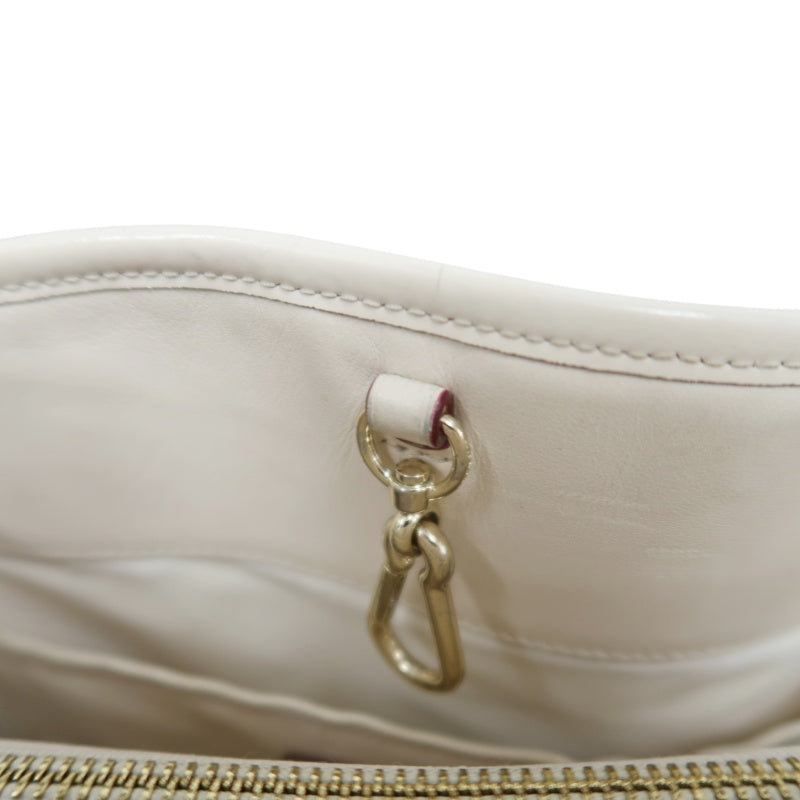 COACH Embossed PVC Tote Bag White With Shoulder Strap