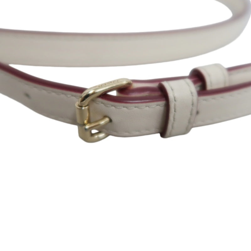 COACH Embossed PVC Tote Bag White With Shoulder Strap