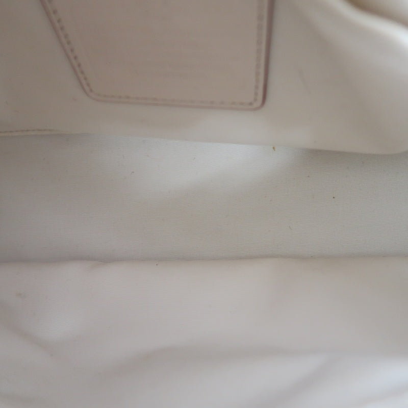 COACH Embossed PVC Tote Bag White With Shoulder Strap