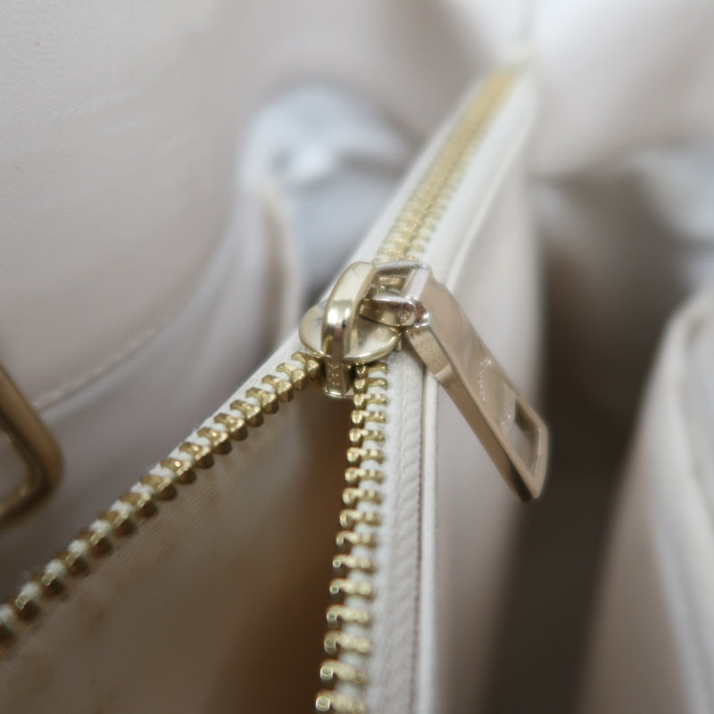 COACH Embossed PVC Tote Bag White With Shoulder Strap