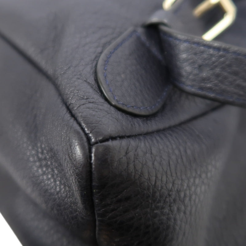 COACH Leather Backpack Black Gold Hardware