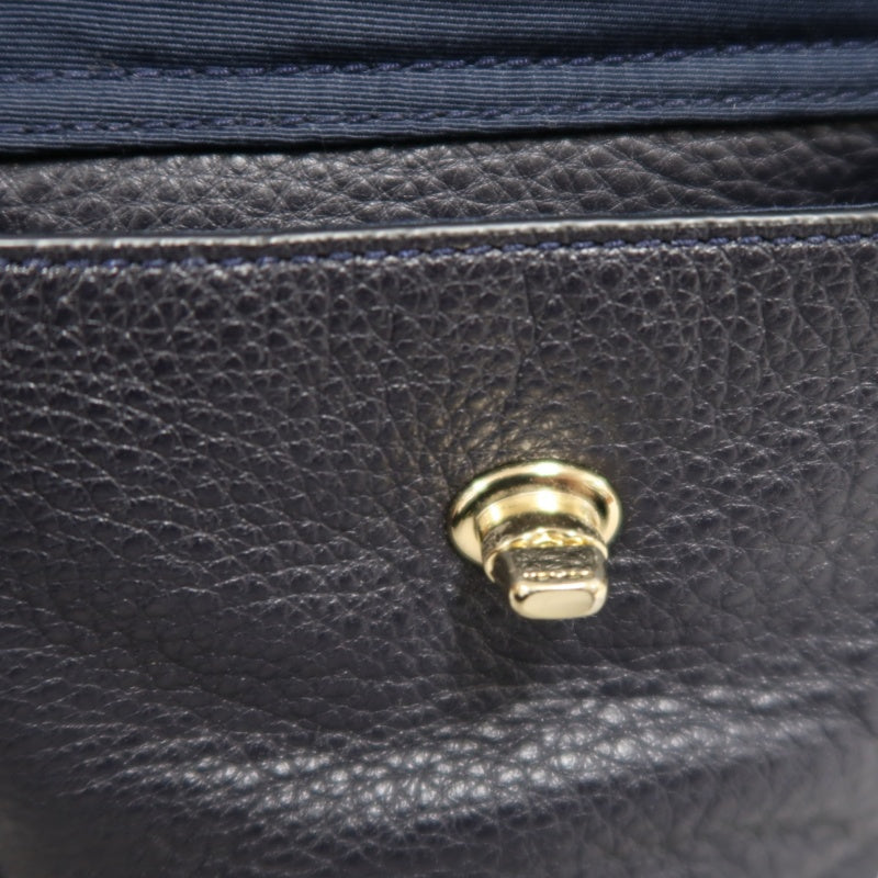COACH Leather Backpack Black Gold Hardware