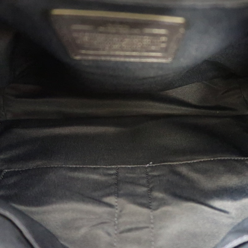 COACH Leather Backpack Black Gold Hardware