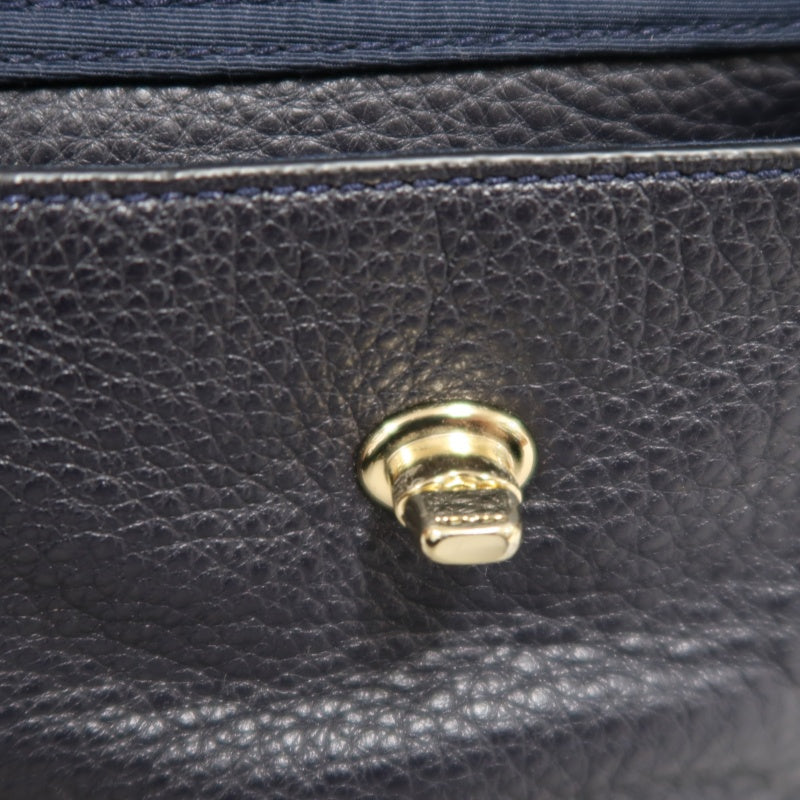 COACH Leather Backpack Black Gold Hardware