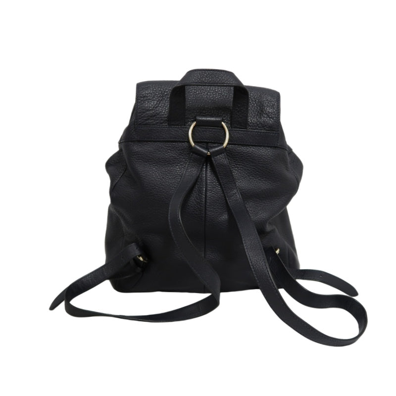 COACH Leather Backpack Black Gold Hardware