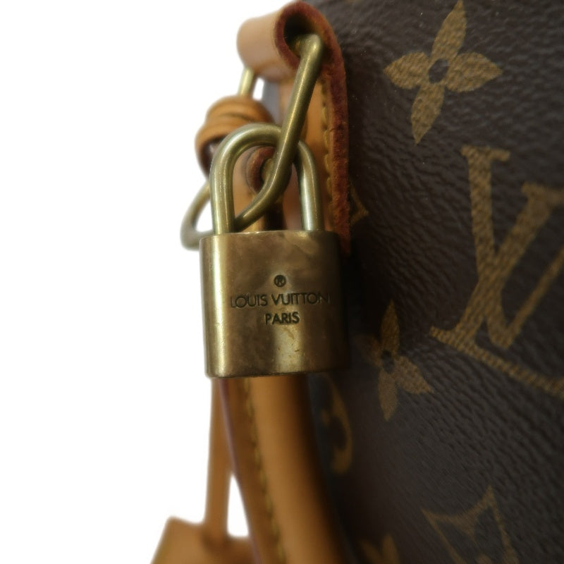 LOUIS VUITTON Nano Alma Monogram Handbag Brown PVC With Shoulder Strap