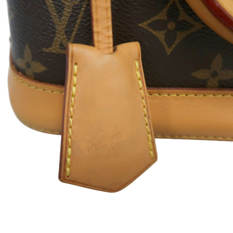 LOUIS VUITTON Nano Alma Monogram Handbag Brown PVC With Shoulder Strap
