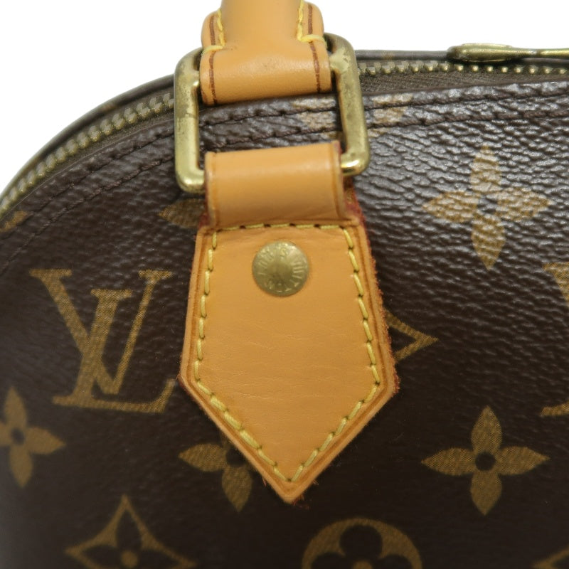 LOUIS VUITTON Nano Alma Monogram Handbag Brown PVC With Shoulder Strap
