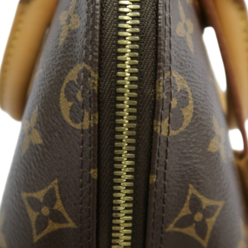 LOUIS VUITTON Nano Alma Monogram Handbag Brown PVC With Shoulder Strap