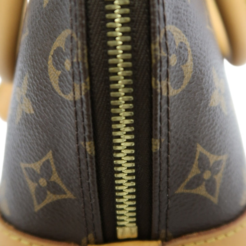 LOUIS VUITTON Nano Alma Monogram Handbag Brown PVC With Shoulder Strap