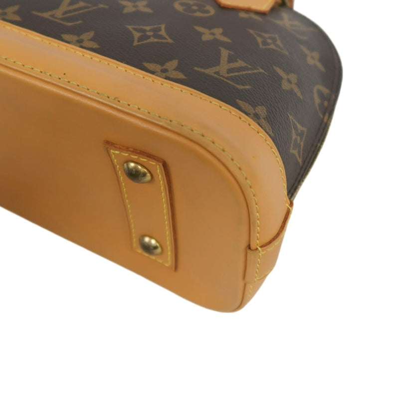 LOUIS VUITTON Nano Alma Monogram Handbag Brown PVC With Shoulder Strap