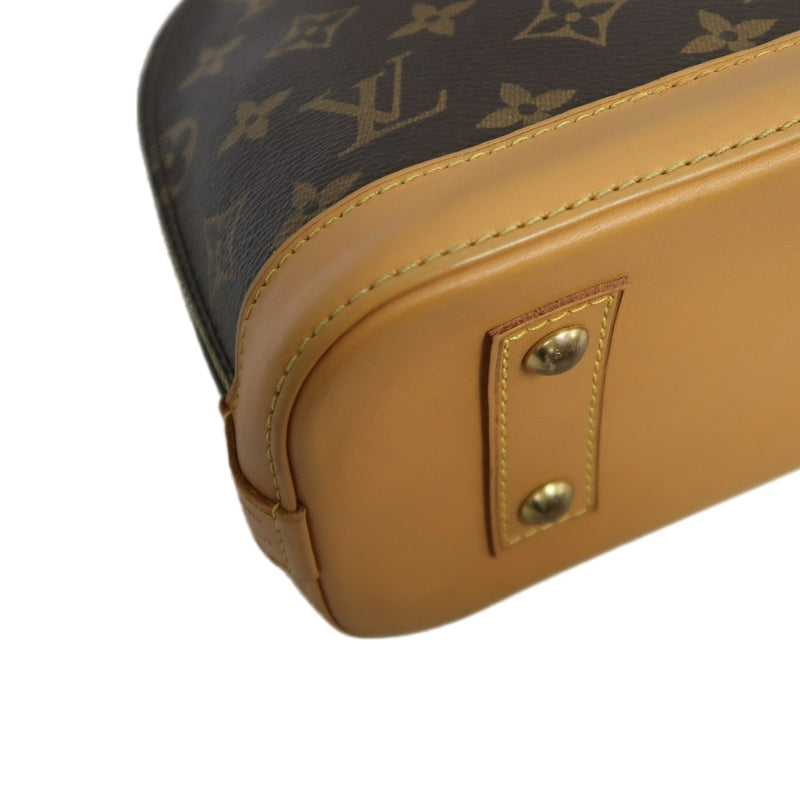 LOUIS VUITTON Nano Alma Monogram Handbag Brown PVC With Shoulder Strap