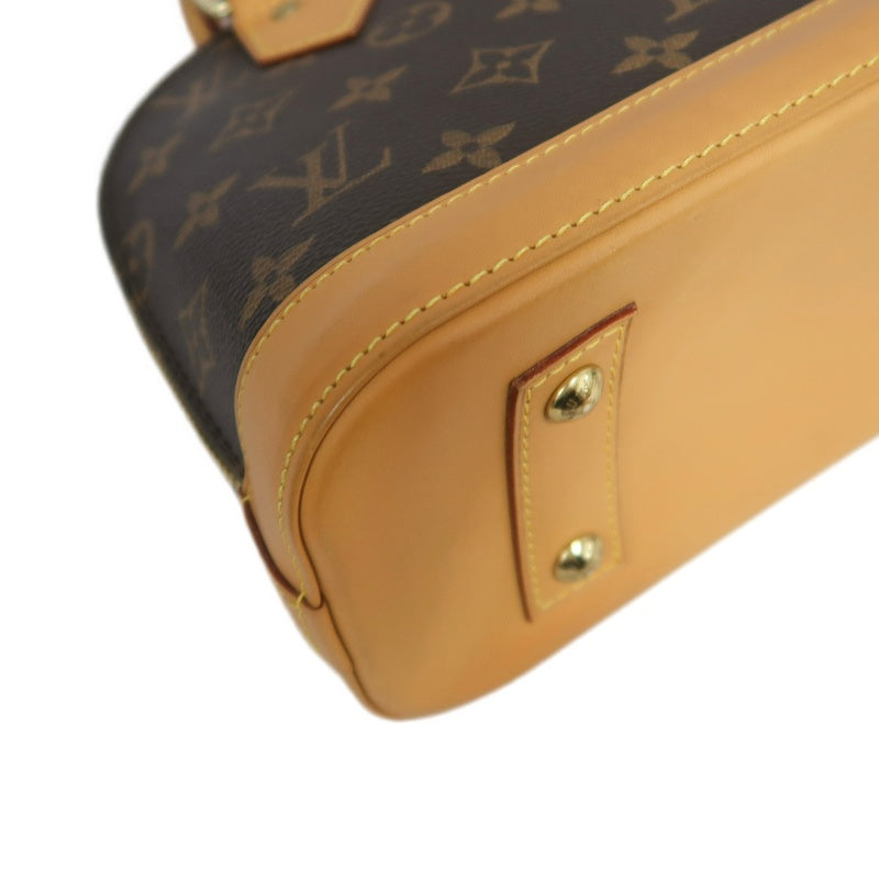 LOUIS VUITTON Nano Alma Monogram Handbag Brown PVC With Shoulder Strap