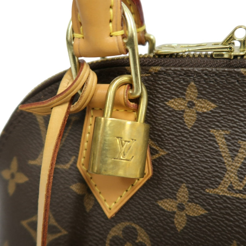 LOUIS VUITTON Nano Alma Monogram Handbag Brown PVC With Shoulder Strap