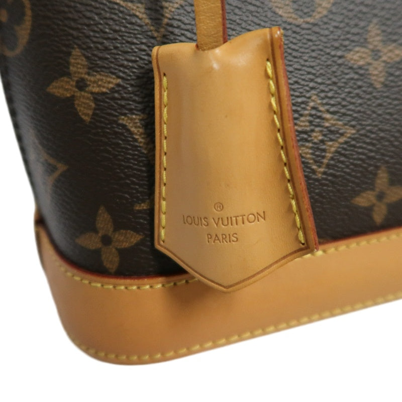 LOUIS VUITTON Nano Alma Monogram Handbag Brown PVC With Shoulder Strap