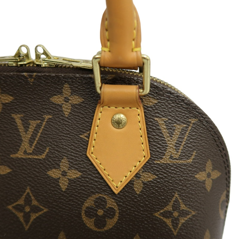 LOUIS VUITTON Nano Alma Monogram Handbag Brown PVC With Shoulder Strap