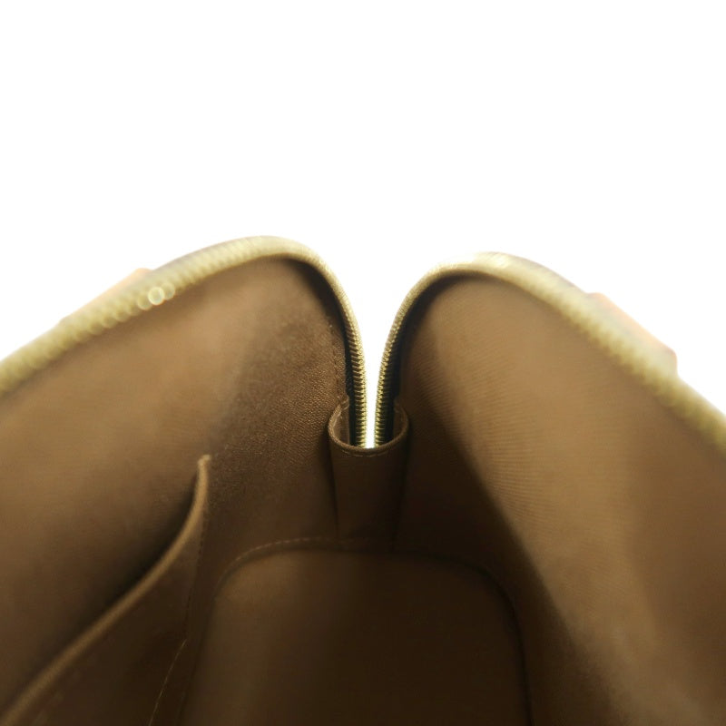 LOUIS VUITTON Nano Alma Monogram Handbag Brown PVC With Shoulder Strap