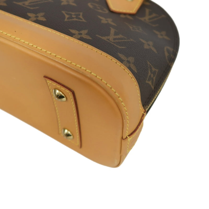 LOUIS VUITTON Nano Alma Monogram Handbag Brown PVC With Shoulder Strap