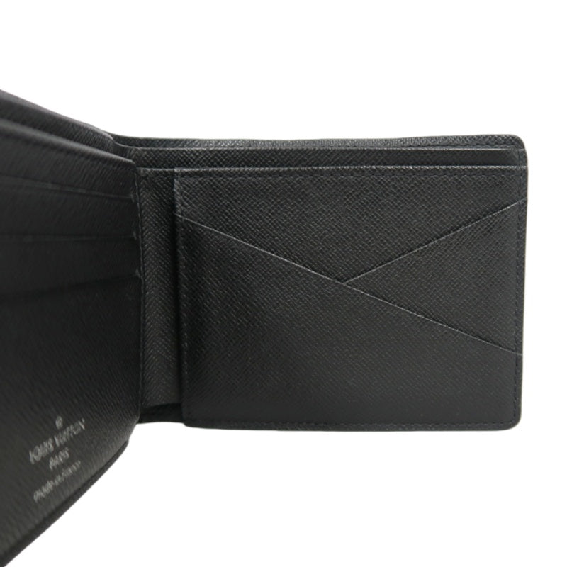 LOUIS VUITTON Portefeuille Damier Graphite Bifold Wallet Black Checkerboard PVC