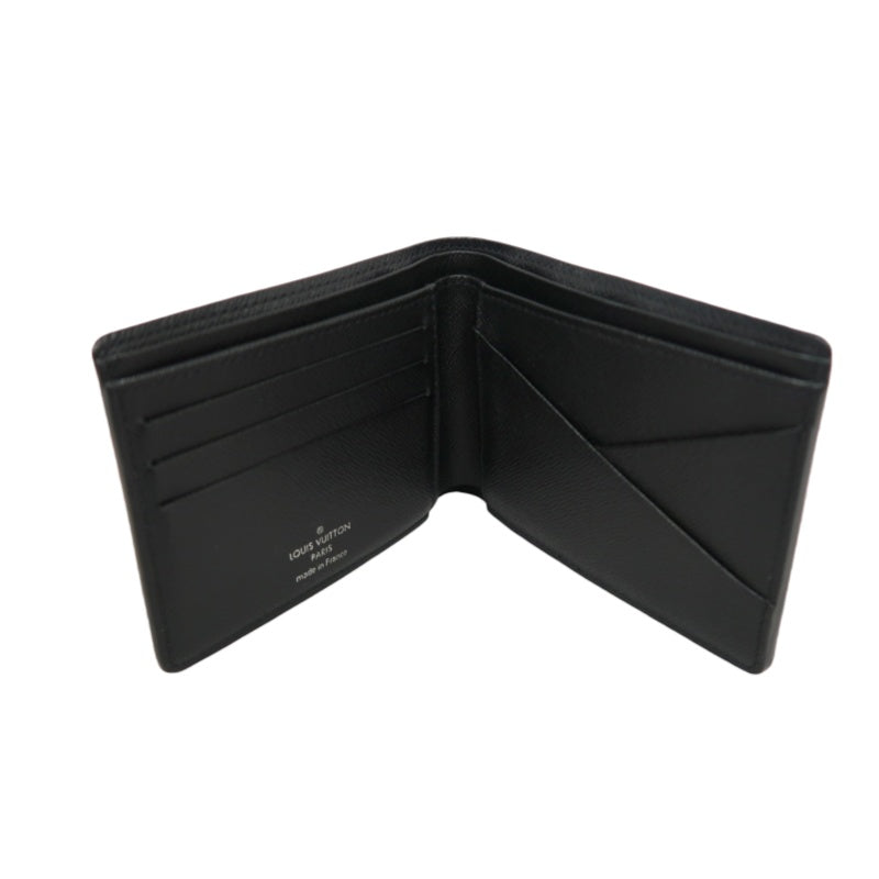 LOUIS VUITTON Portefeuille Damier Graphite Bifold Wallet Black Checkerboard PVC
