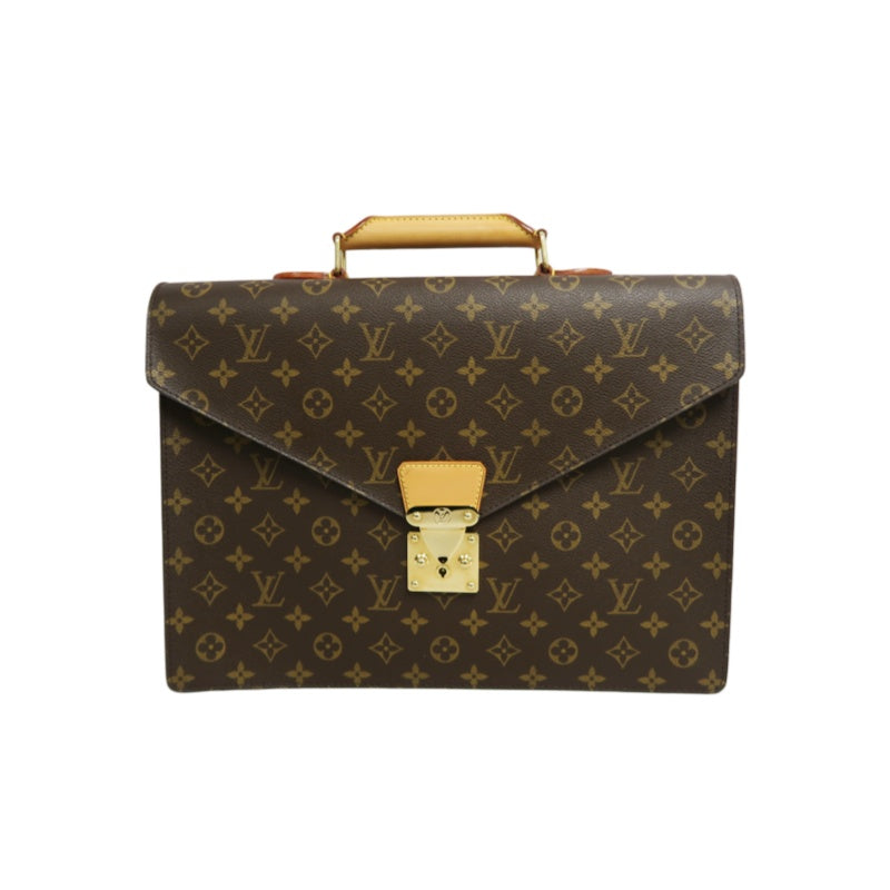 LOUIS VUITTON Serviette Conseiller Monogram Business Briefcase Brown PVC