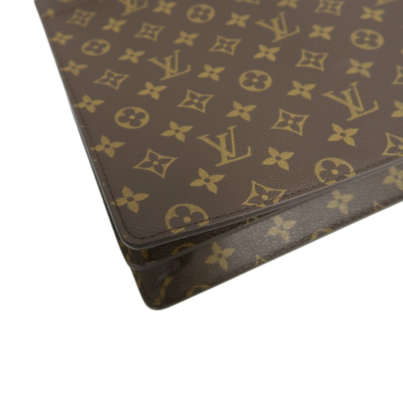 LOUIS VUITTON Serviette Conseiller Monogram Business Briefcase Brown PVC
