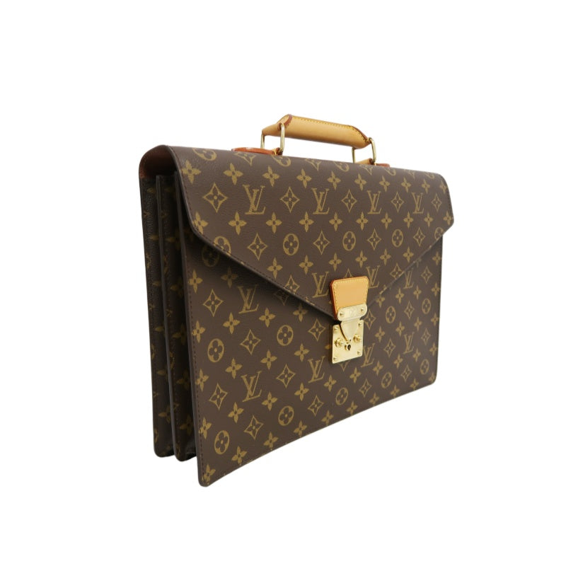 LOUIS VUITTON Serviette Conseiller Monogram Business Briefcase Brown PVC