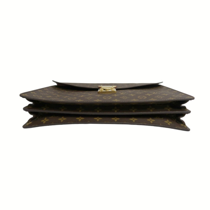 LOUIS VUITTON Serviette Conseiller Monogram Business Briefcase Brown PVC