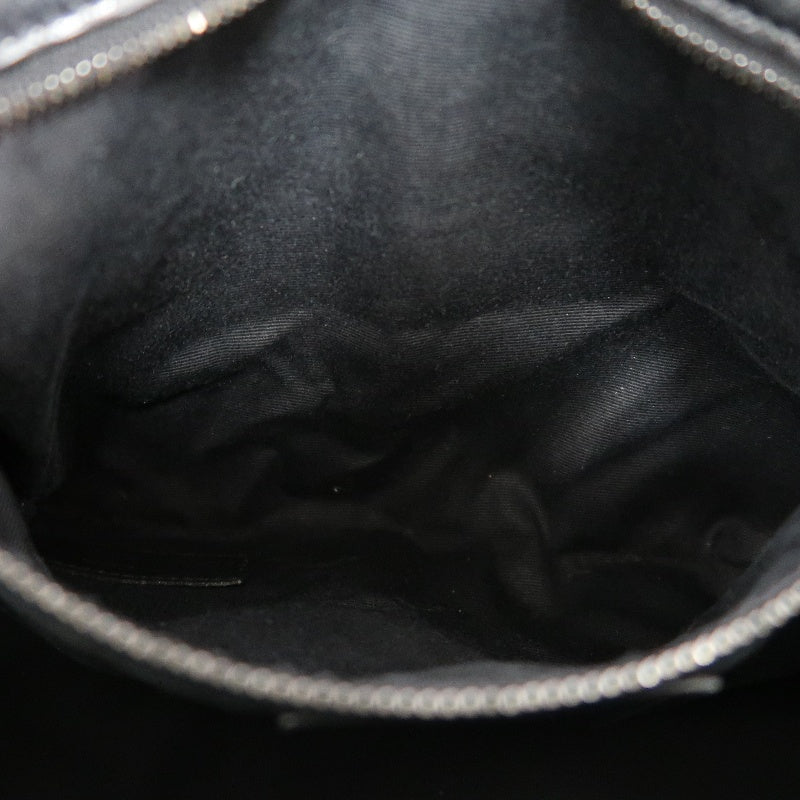 YVES SAINT LAURENT YSL NIKI Leather Shoulder Bag Black Waxed Leather