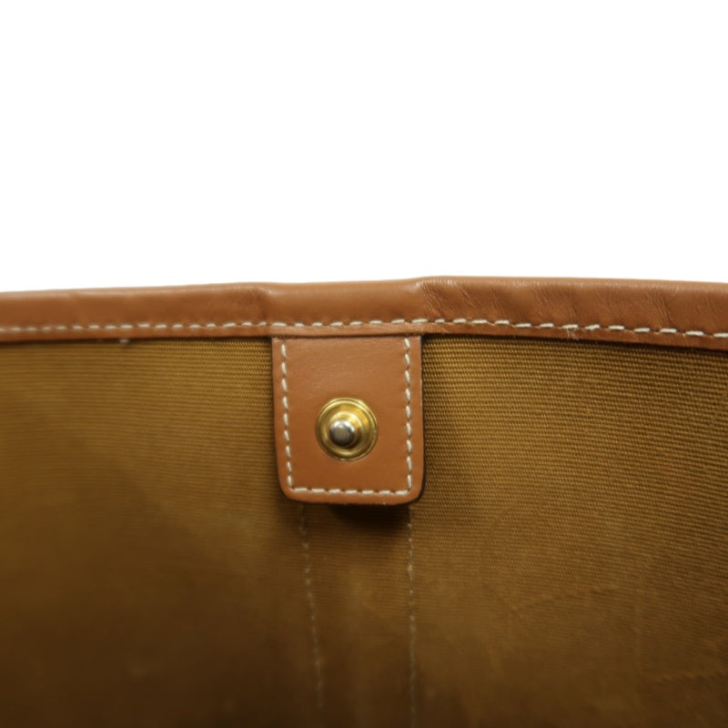 CELINE Macadam Monogram Bucket Shoulder Bag Brown PVC