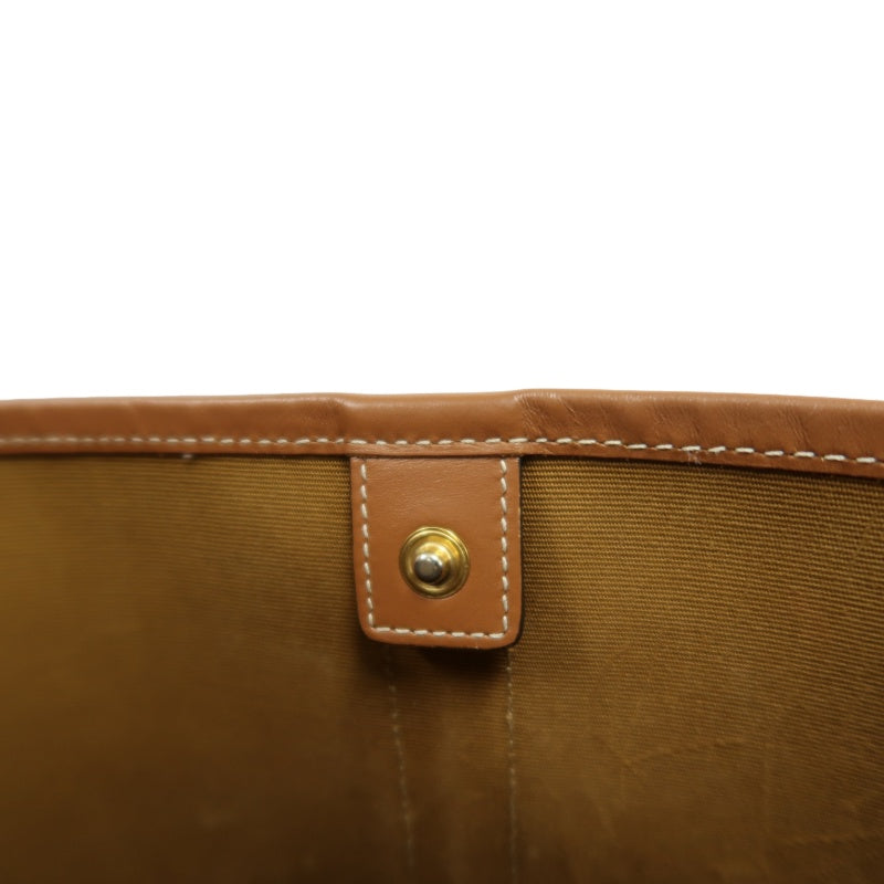 CELINE Macadam Monogram Bucket Shoulder Bag Brown PVC