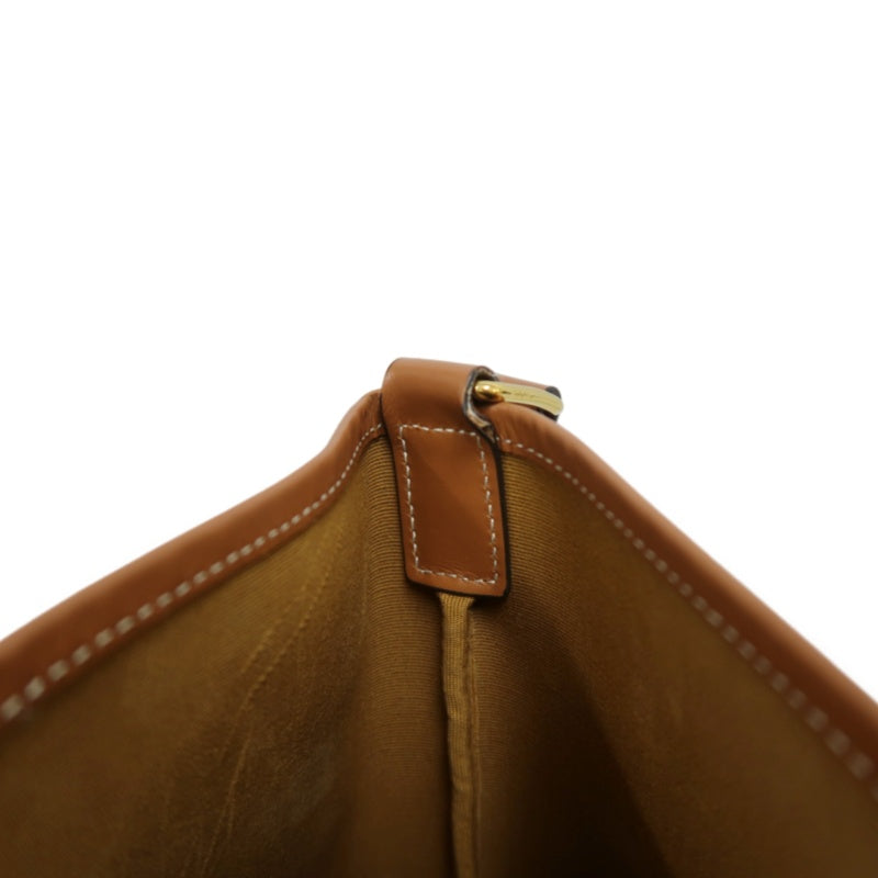 CELINE Macadam Monogram Bucket Shoulder Bag Brown PVC