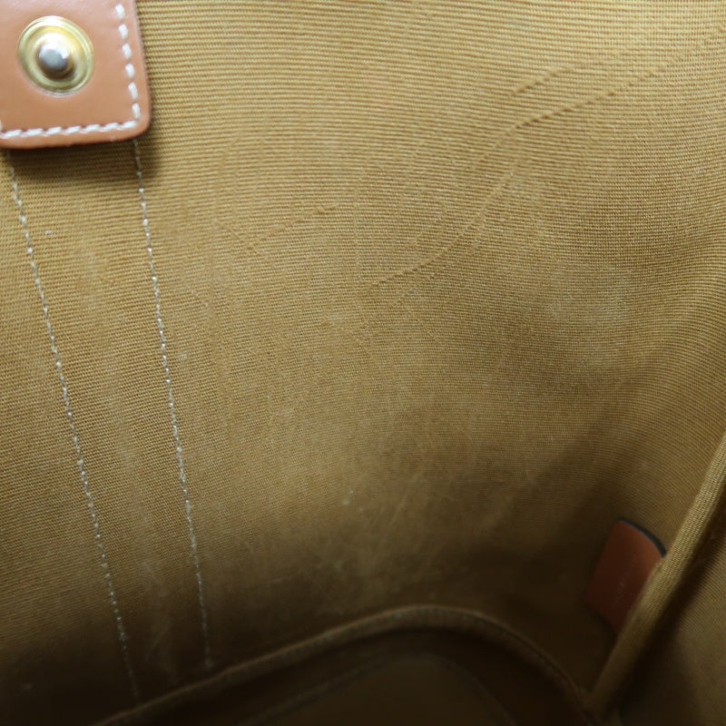 CELINE Macadam Monogram Bucket Shoulder Bag Brown PVC