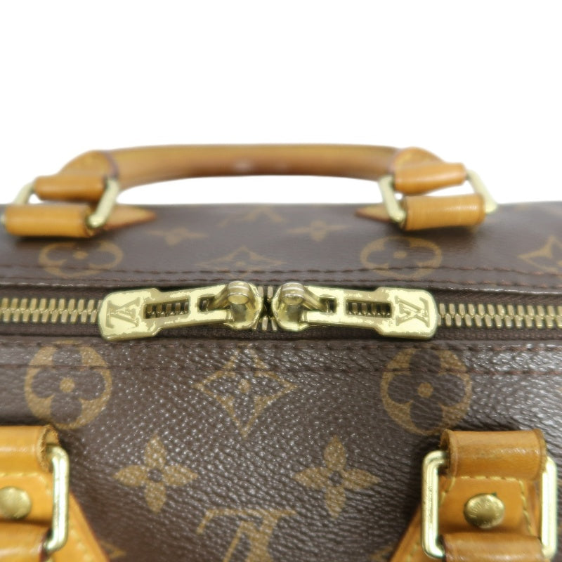 LOUIS VUITTON Speedy Monogram Handbag Brown PVC With Shoulder Strap
