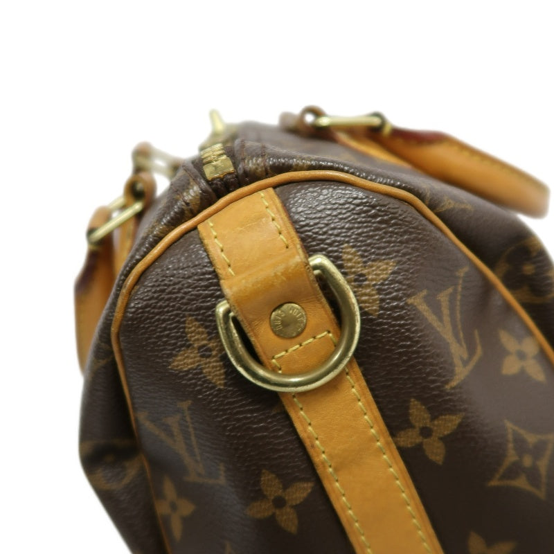 LOUIS VUITTON Speedy Monogram Handbag Brown PVC With Shoulder Strap