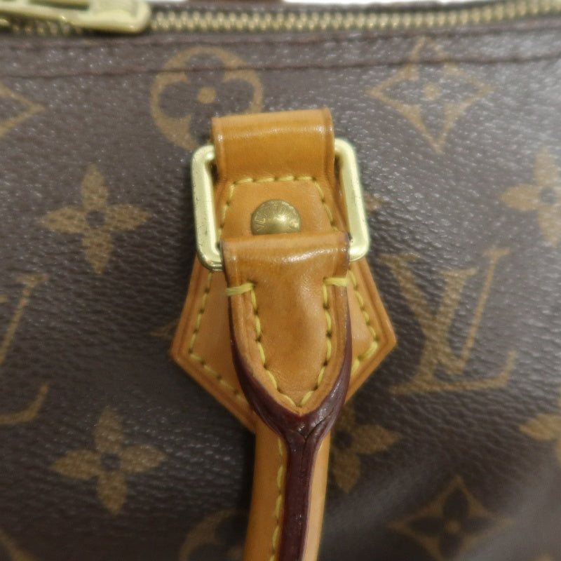LOUIS VUITTON Speedy Monogram Handbag Brown PVC With Shoulder Strap