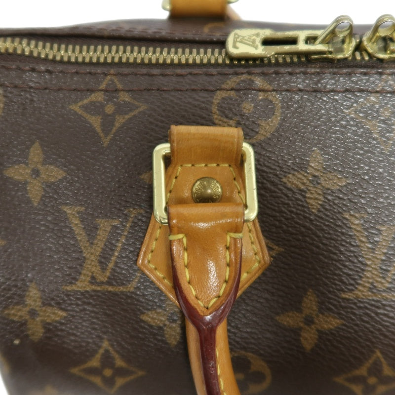 LOUIS VUITTON Speedy Monogram Handbag Brown PVC With Shoulder Strap