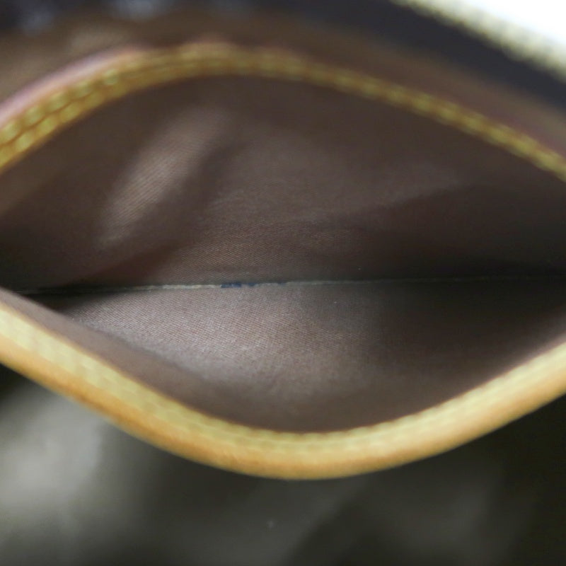 LOUIS VUITTON Speedy Monogram Handbag Brown PVC With Shoulder Strap