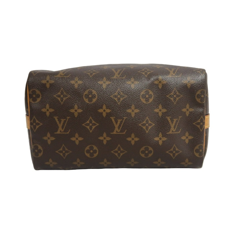 LOUIS VUITTON Speedy Monogram Handbag Brown PVC With Shoulder Strap