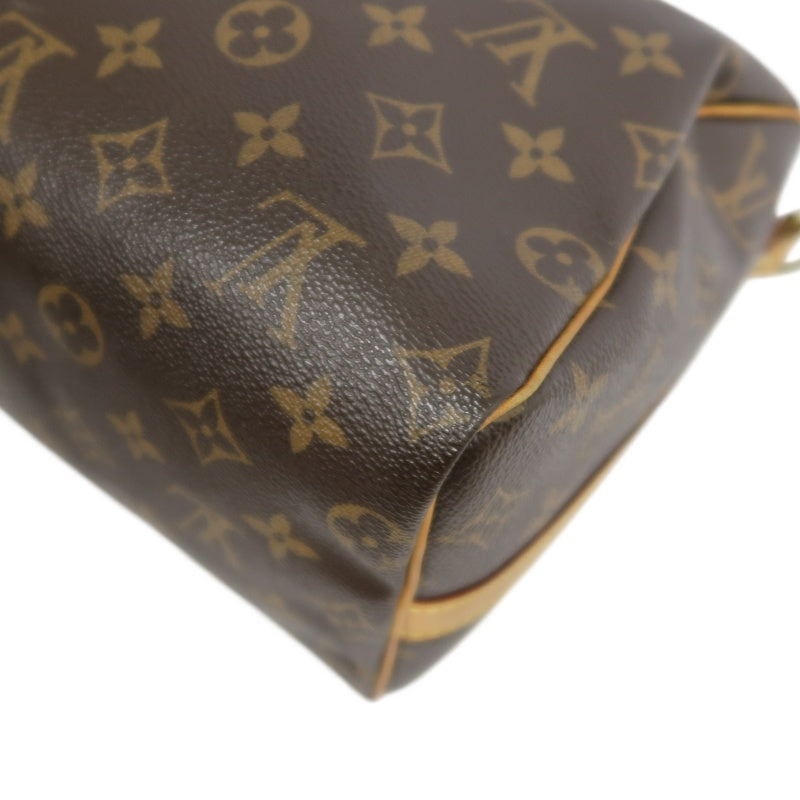 LOUIS VUITTON Speedy Monogram Handbag Brown PVC With Shoulder Strap