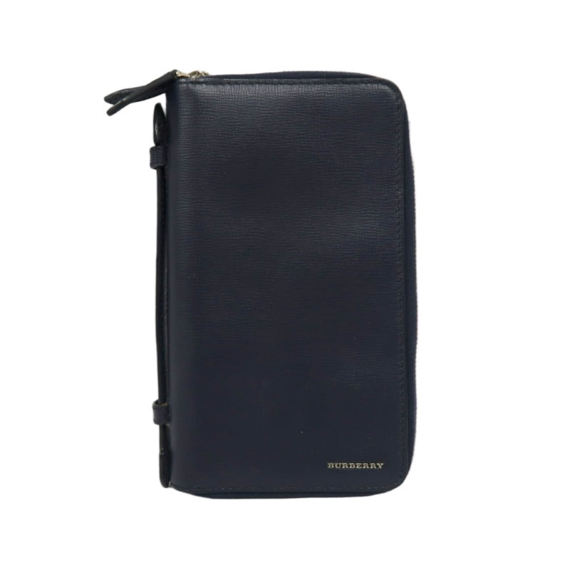 BURBERRY Classic Texture Long Wallet Black PVC