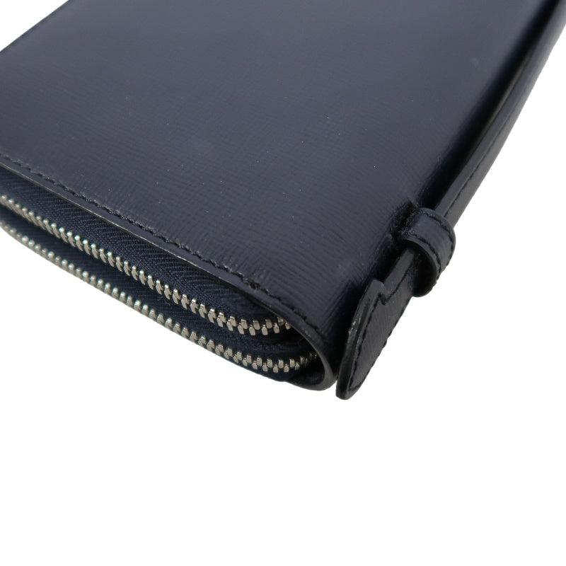 BURBERRY Classic Texture Long Wallet Black PVC