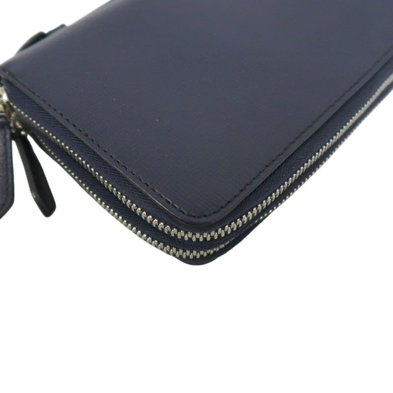 BURBERRY Classic Texture Long Wallet Black PVC