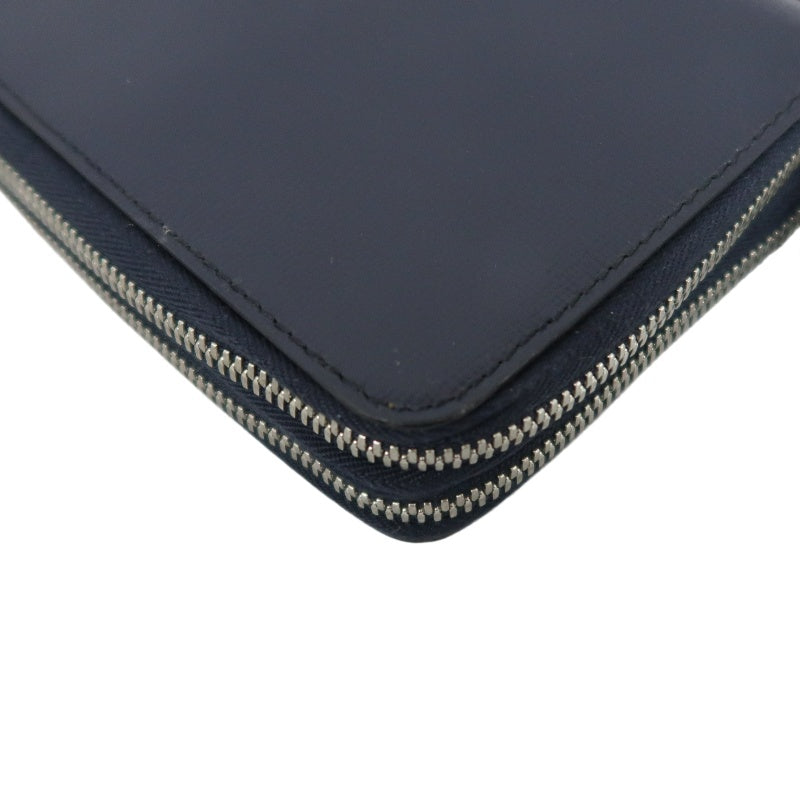 BURBERRY Classic Texture Long Wallet Black PVC