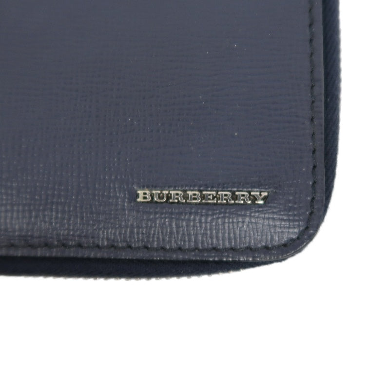 BURBERRY Classic Texture Long Wallet Black PVC