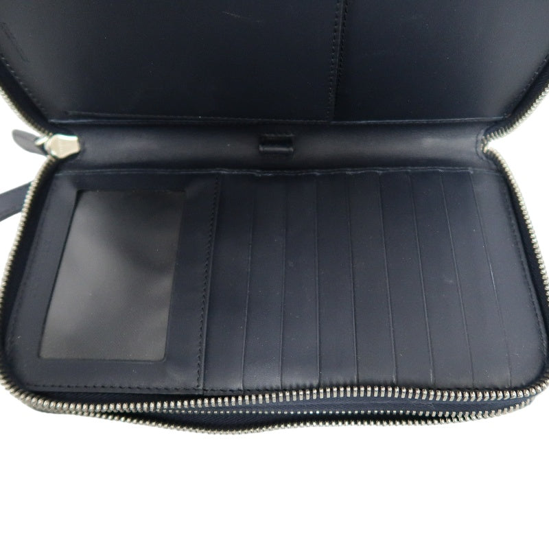 BURBERRY Classic Texture Long Wallet Black PVC