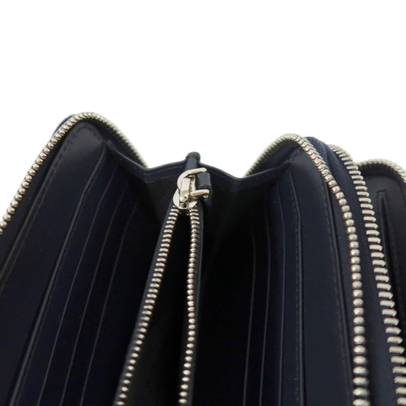 BURBERRY Classic Texture Long Wallet Black PVC