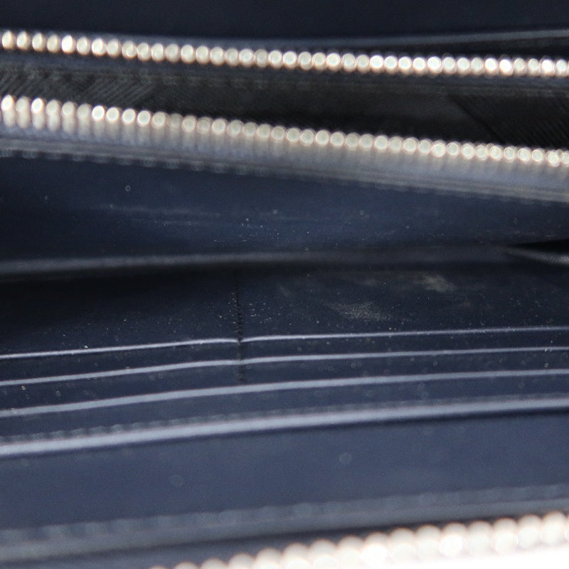 BURBERRY Classic Texture Long Wallet Black PVC