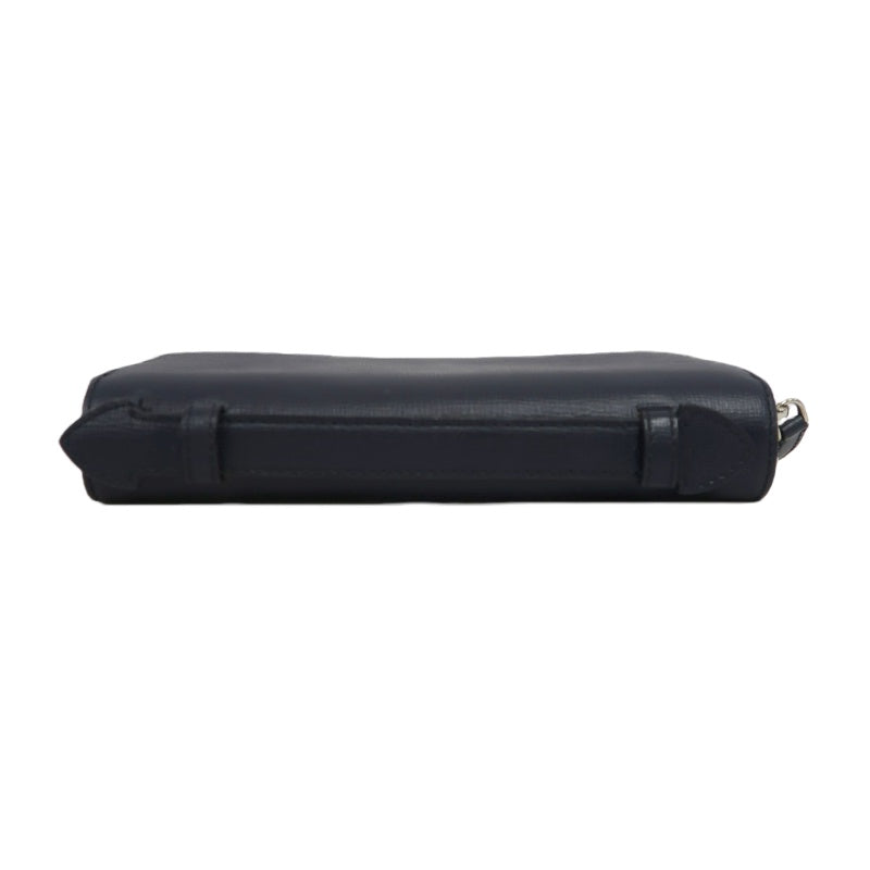 BURBERRY Classic Texture Long Wallet Black PVC