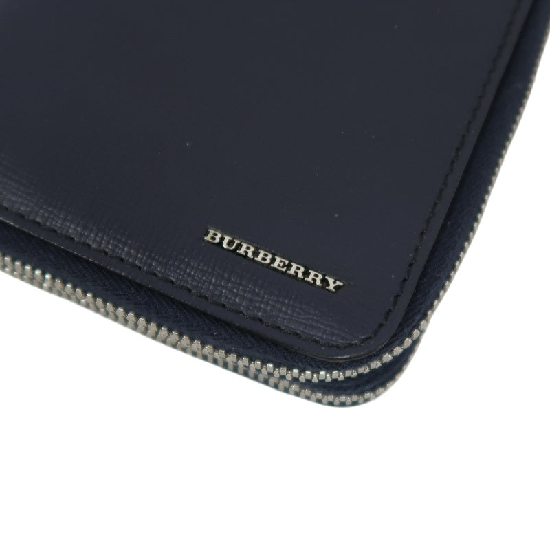 BURBERRY Classic Texture Long Wallet Black PVC